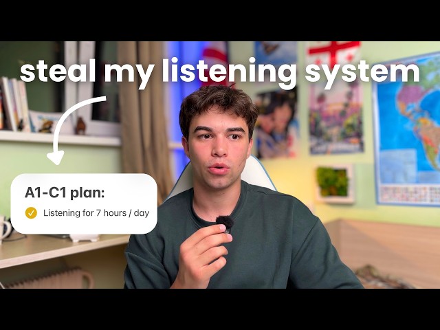 I listened to English for 7 hours a day to reach C1, so you can just copy me