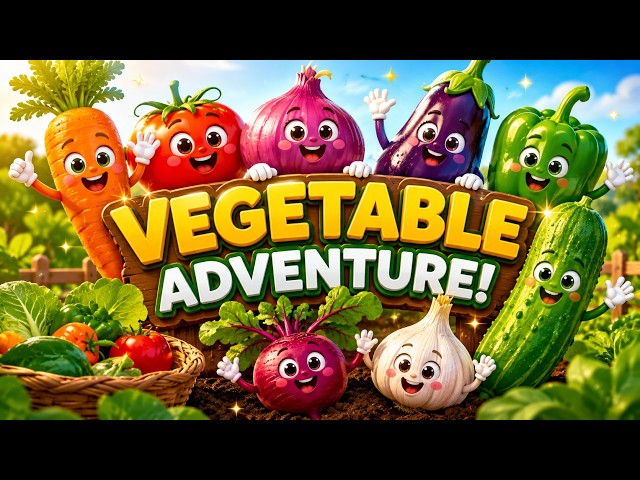 Learn Vegetables for Kids 🥕🍅🌽 | Vegetable Names & Healthy Vegetables | Kids Learning Video