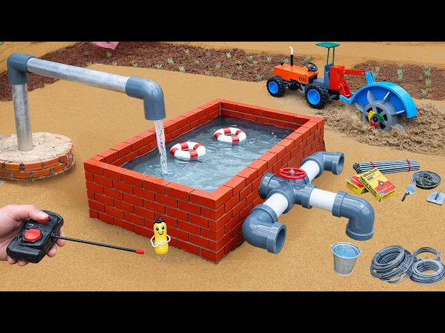 DIY Machinery Building Mini Water System With Modern Pipe Trenching Machine 🚰 Satisfying Build