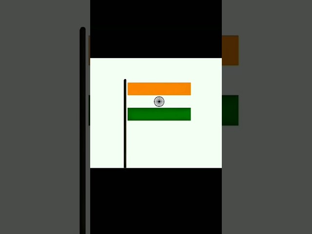 Indian Flag Animation Using Python Turtle 🇮🇳 | Creative Coding #Shorts