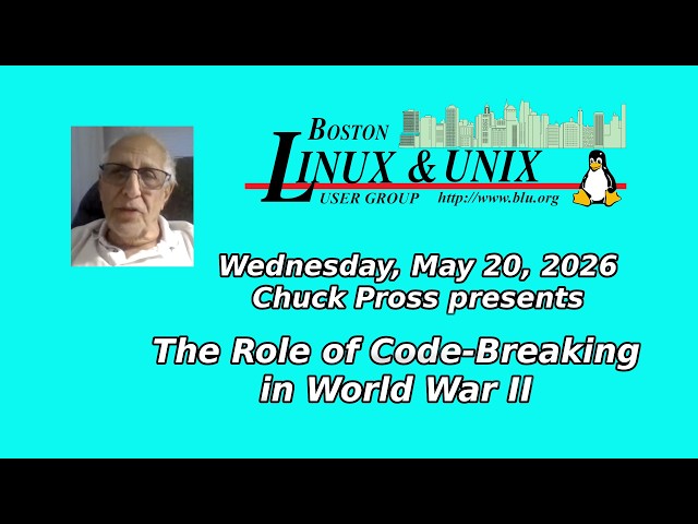 [BLU] The Role of Code Breaking in World War II