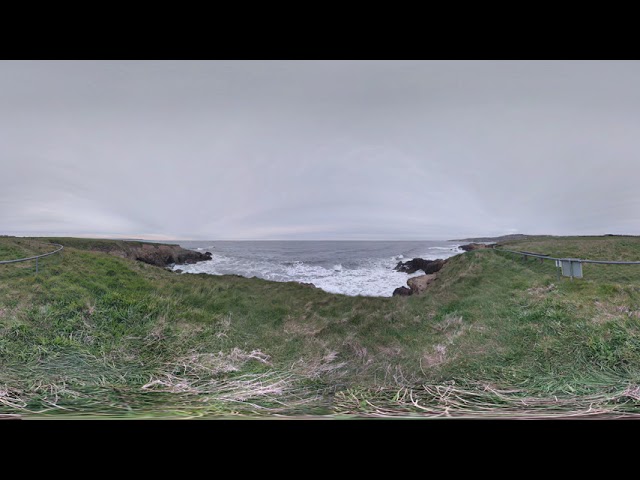 The Leas and North Sea Waves, South Shields, North East England - 360 Degree Photography