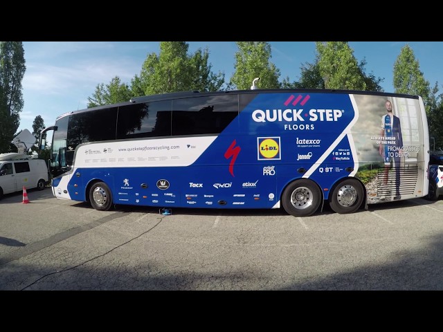 Inside the Quick-Step Floors Team Bus at the Tour de France