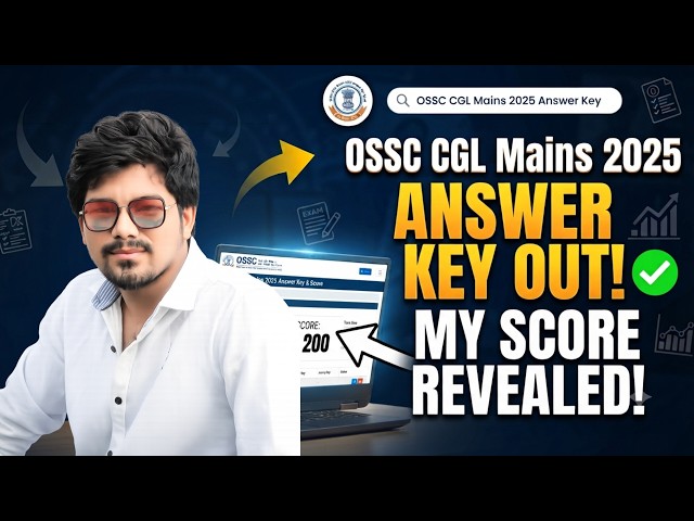 OSSC CGL MAINS ANSWER KEY OUT । MY SCORE CARD #ossc #ossccglmainsanswerkey