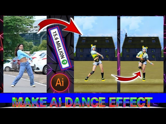 🤫 Make Ai Effect Dance With Any Free Fire Character || AI DANCE EFFECT TUTORIAL | Aman-B Gaming