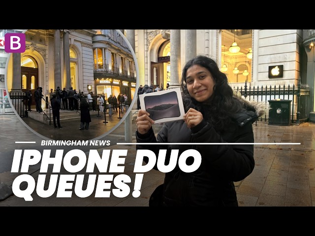 QUEUES FROM 1AM!? IPhone Duo goes on sale in Birmingham Apple store