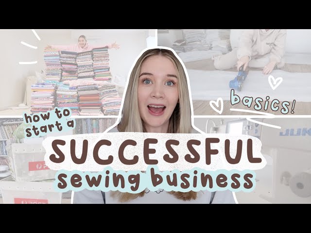 how to start a SUCCESSFUL sewing business in 2026, the basics you need to know before you start
