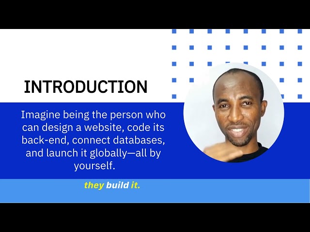 WEBSITE DEVELOPMENT (Full stack)
