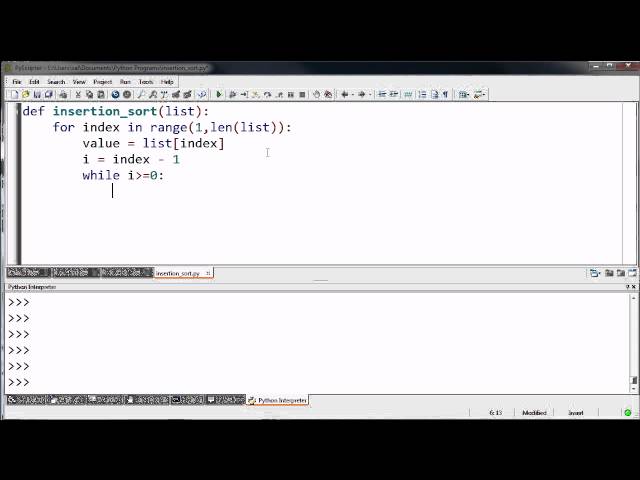 Insertion Sort in Python