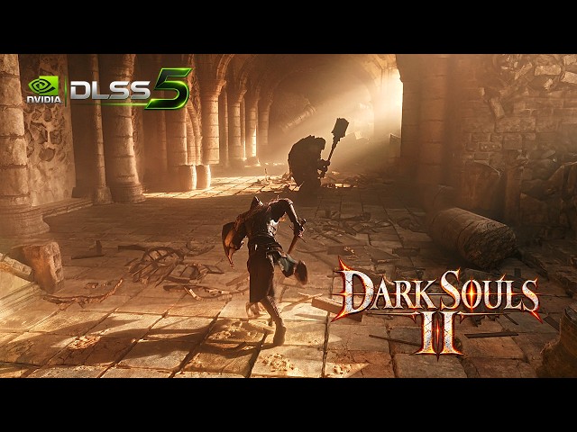 Dark Souls II with DLSS 5 + Path Tracing is INSANE