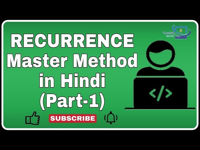 Recurrence - Master Method (Design and Analysis of Algorithm) in Hindi - Part-1