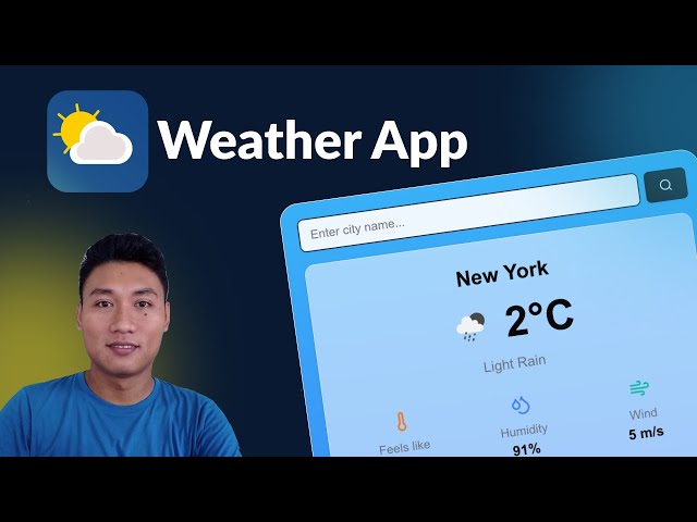 Next.js Beginner Project: How to Make a Weather App