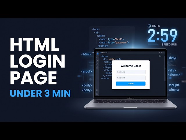 Build a Login Page with HTML in Under 3 Minutes