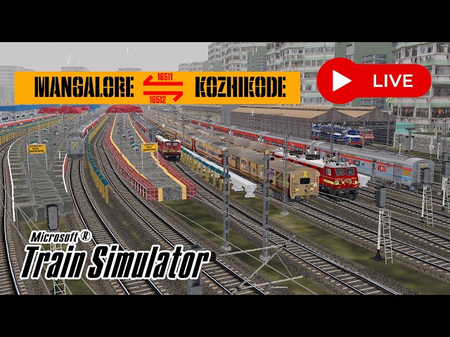 LIVE 🔴 16511 KSR Bengaluru Kozhikode Express MSTS | Journey From Mangaluru in MSTS/OR. | TGDR V1.5 |