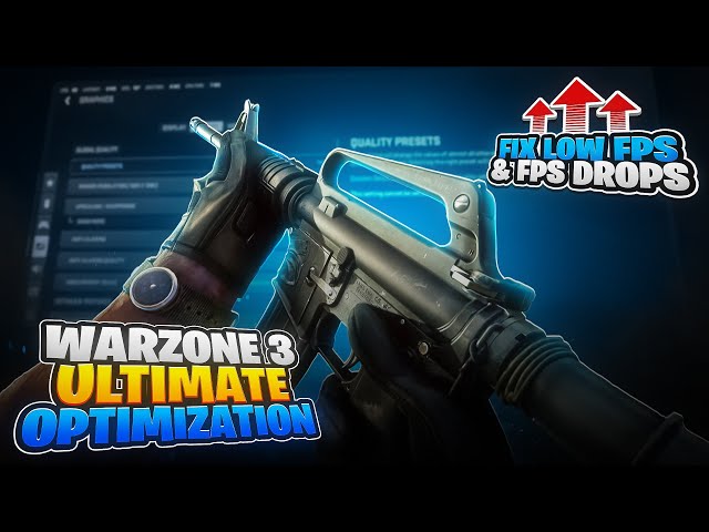 FIX LAG & FPS DROPS in Warzone 3: Ultimate Optimization Guide