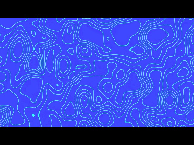 LoopVibe 4K - Neon Blue Contours 4K (2 Hours) - (No Audio)