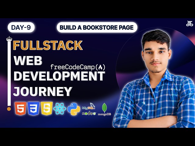 Day-9 | Build a Bookstore Page | freeCodeCamp Full-Stack Web Development Certification