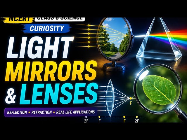 Light Mirrors and Lenses ||8TH CLASS NCERT CBSE SCIENCE CHAPTER 10||SHORTNOTES ||CHAPTER EXPLANATION