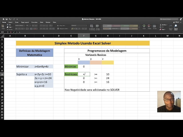 Simplex no Excel    HD 720p