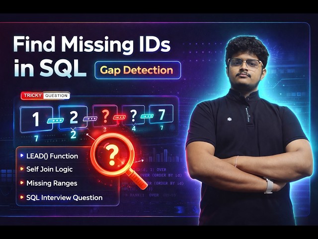 SQL Interview Question 🚀 Find Gaps in Sequence