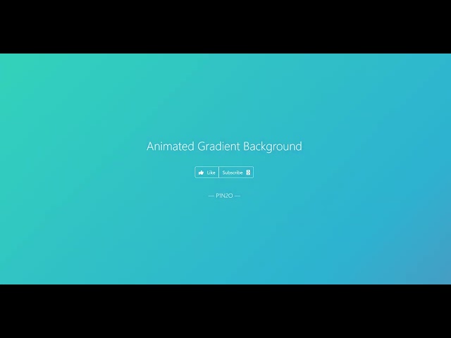 Pure CSS Animated Gradient Background