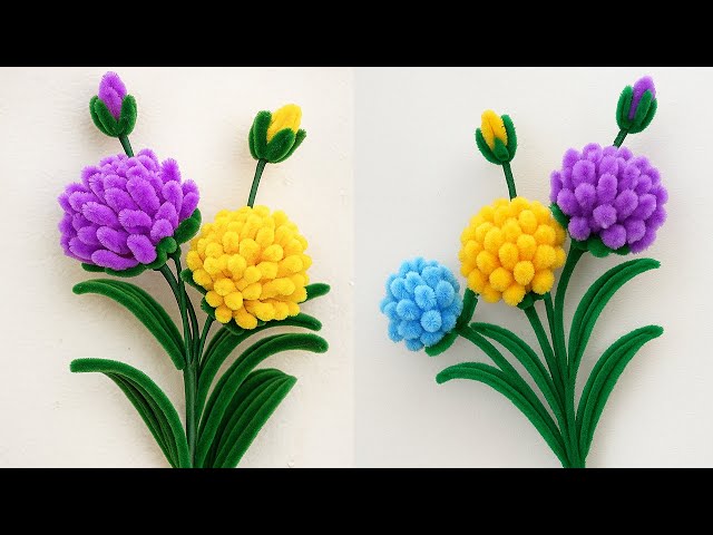 🌸 You’ve NEVER Seen Pipe Cleaner Flowers Like THIS 🌸 Easy DIY Flower  Idea  DIY Pipe Cleaner Flowers