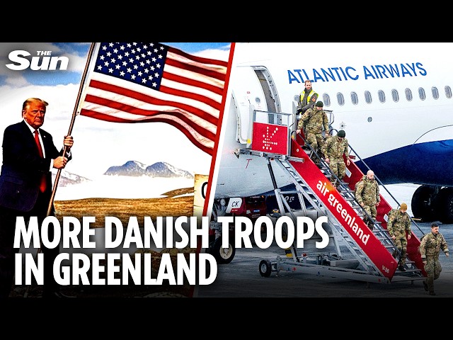 Trump shares mock-up pic planting US flag on Greenland as Denmark sends MORE troops to island