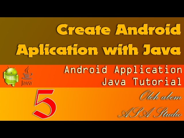 Create Android Aplication with Java, EN 5, Download Previous Android  Version