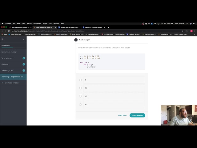 Python: list iteration - Nested for loops - Challenge #1