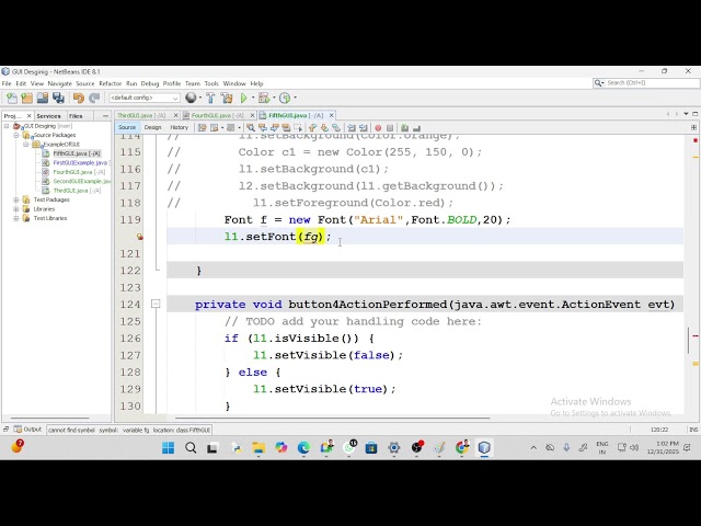 java live coding (GUI Designing using AWT)