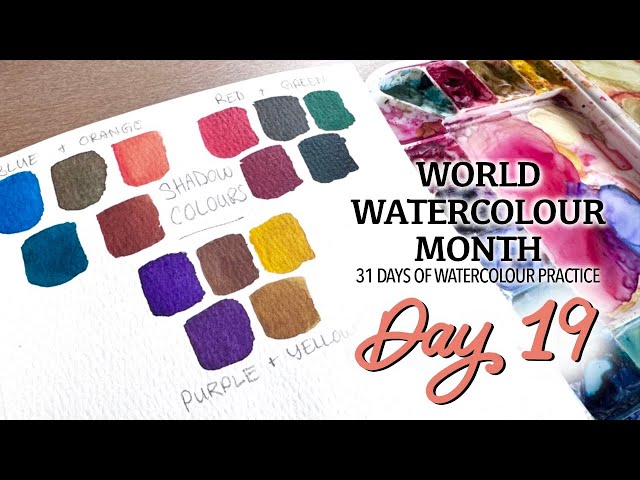 The Secret to Mixing Realistic Shadow Colours! - World Watercolor Month Day 19