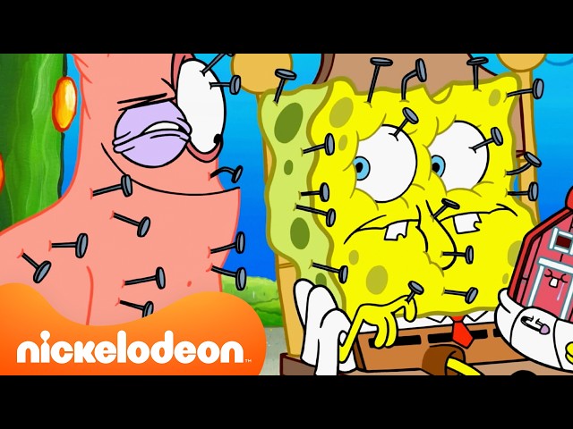 1 Hour of SpongeBob Home Makeovers Gone WRONG 🍍 | Nicktoons