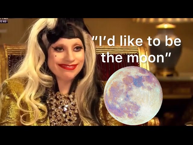 Lady Gaga being weird in interviews for 2 minutes straight.