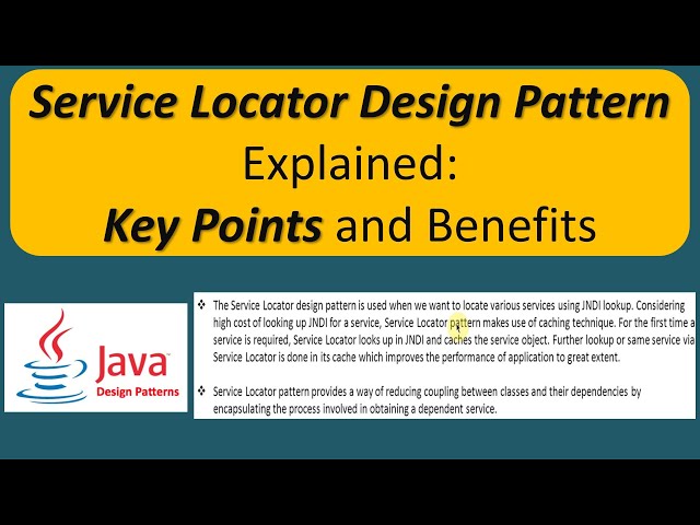 Service Locator Design Pattern Explained: Key Points and Benefits