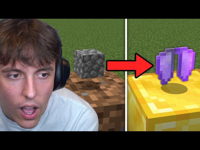 He Turned Cobblestone Into an Elytra