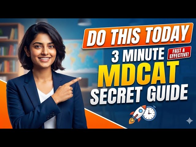 The secret Mdcat formula (3-minute guide) | Mdcat preparation #MDCAT #MDCAT2026 