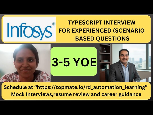 TypeScript Mock Interview for Automation Tester | Real QA Automation Questions & Answers (2026)
