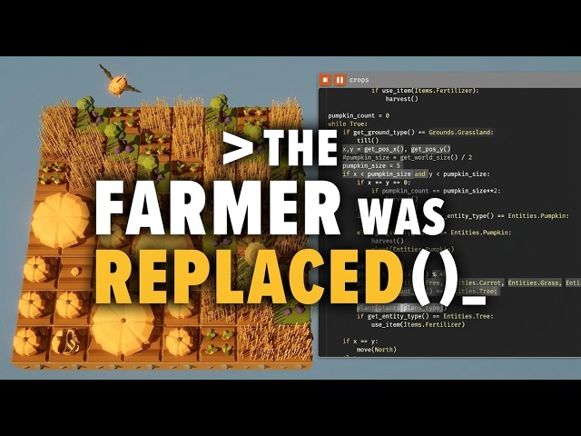 Sostituito da un algoritmo! 🤖 Prima volta su The Farmer Was Replaced LIVE
