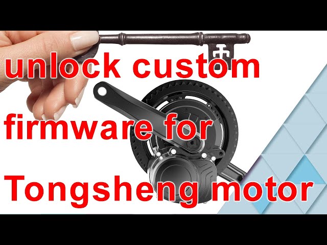 how to install open source firmware onto your Tongsheng TSDZ2B Mid drive Motor