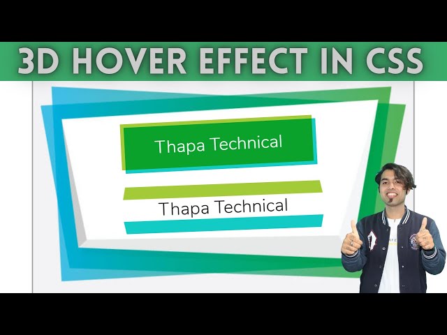 🔴 CSS Master Series #28: 3D Hover Effect For Button in CSS in Hindi