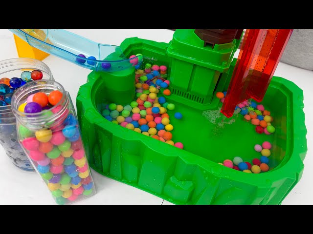 🌈 Colorful Balls Water Marble Run! So Satisfying! 💦😍
