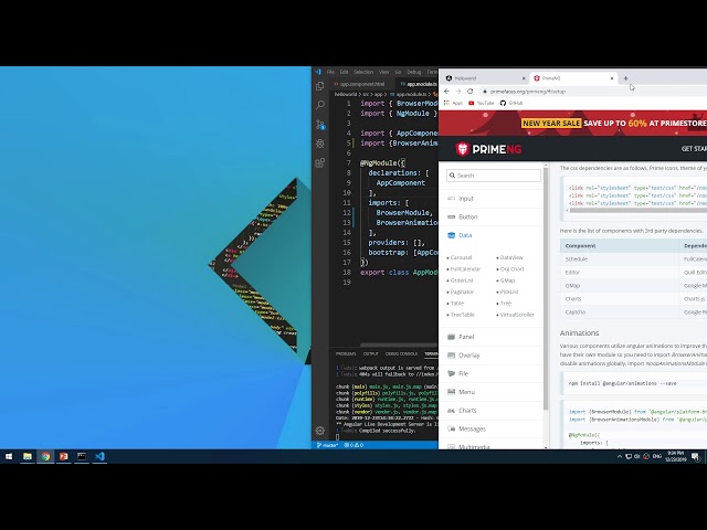 Lab0703 02 Install Angular Theme