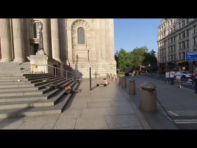 Skateboard Jump Fail at St Paul’s