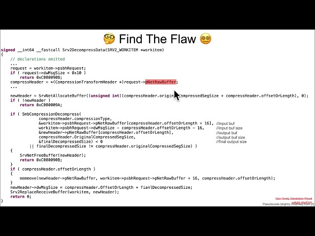 Vulns1001 06 IntegerOverflow 🥷CVE-2020-0796👻🪱 01 Background FTF
