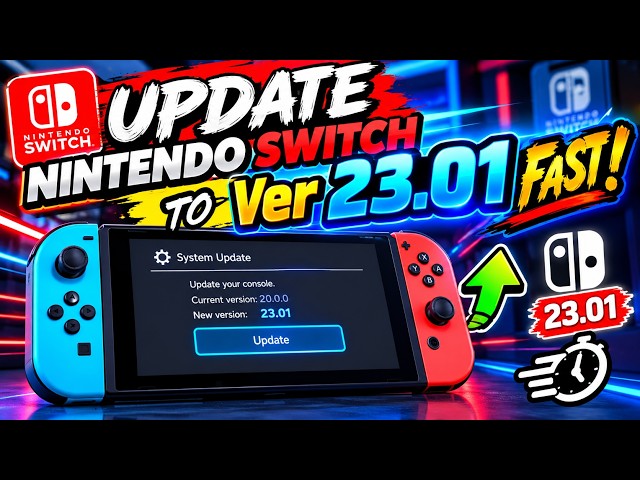 Update Nintendo Switch To Ver 23.01 Fast!