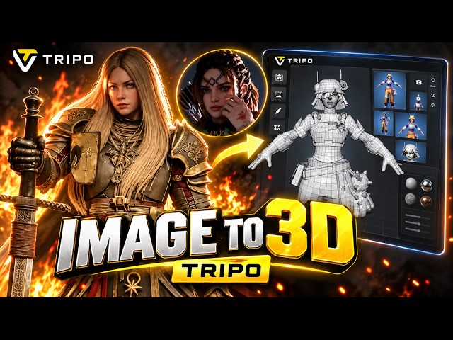 How to Turn Any Image Into a 3D Model with Tripo3D | Beginner Tutorial