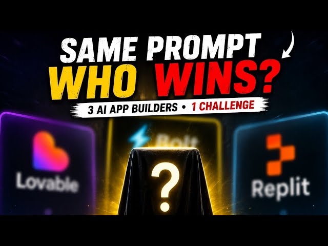 I Gave 3 AI App Builders the SAME Prompt — Only 1 Won