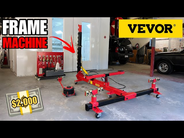 TAKING DELIVERY OF A NEW FRAME MACHINE FOR UNDER $2,000! VEVOR AUTO BODY FRAME STRAIGHTENER REVIEW…