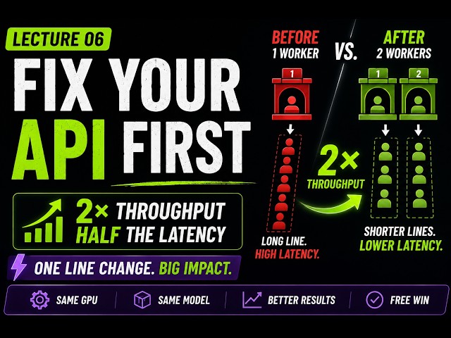 Before Optimizing Your LLM... Fix Your API First (2× Throughput in 1 Line)