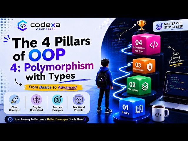 The Four Pillars Of OOP | Polymorphism with Types | Lecture 6